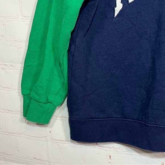 Zara New York 1988 Fleece Sweatshirt Womens Medium Blue Green Red Embroidered - Picture 10 of 11